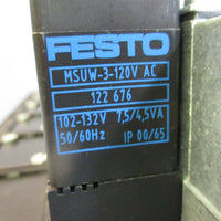 Festo Manifold Valve Station ISO SIZE1 w/ 6 Valves NEW