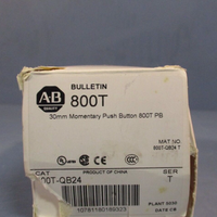 AllenBradley 30mm Momentary Push Button Switch 24vdc Series T 800TQB24