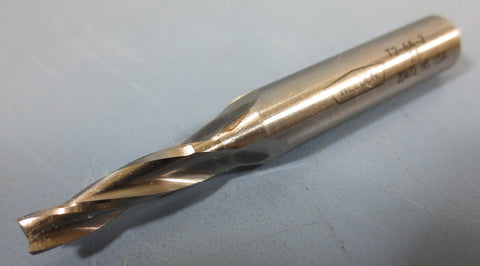 Weldon 2° Tapered End Mill: T26A2, 3/16"DIA, 3/8"SHK, 20472, 3FL, USA