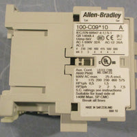 Allen Bradley 100C09UD10 Ser A Contactor 110V50/120V60HZ 3 Pole