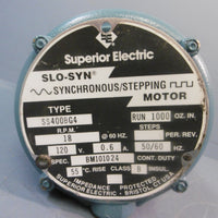 Superior Electric Slo-Syn Synchronous/Stepping Motor SS400BG4 120 volt NEW