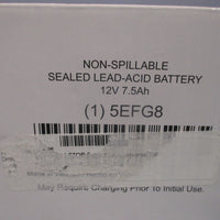 GRAINGER NonSpillable Sealed LeadAcid Battery 12V 7.5Ah 5EFG8