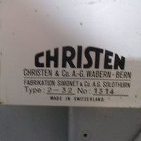 Christen 232 Drill End Mill Tool Grinder Sharpener Select O Point with Base