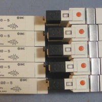 SMC VQ21005 Solenoid Valve Press 0.10.7MPa 24VDC 1W (Lot of 10)