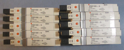 SMC VQ21005 Solenoid Valve Press 0.10.7MPa 24VDC 1W (Lot of 10)