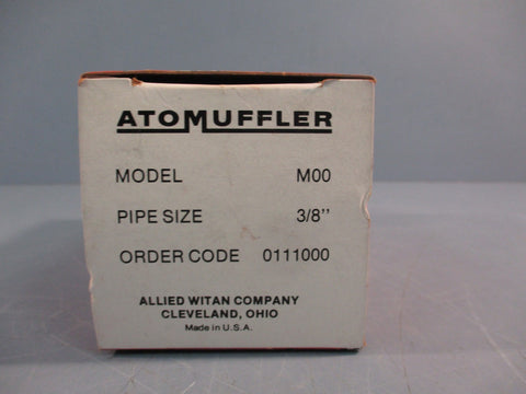 Atomuffler Model No. M00 Pipe Size 3/8" N.P.T. Muffler