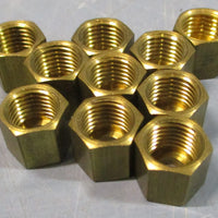 (Lot of 10) Nordson 15926 Brass Retaining Locknut 11mm x 10mm