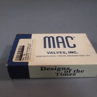 MAC Valves, Inc 4Way Solenoid Valve 5.4W 24 vdc 414AAOADMDDAJLJD