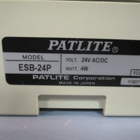 Patlite Signal Alarm Watt: 4W 24V AC/DC ESB24P
