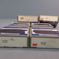 Lot of (6) NSK R16ZZ Deep Groove Ball Bearing, 1.000" Bore, 2.000" OD 1/2" Width