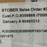 Stober K302WGD0350MR160/140 Gear Reducer w/ Torque Arm Bracket 42mm Bore