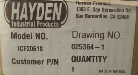 Hayden Industrial Products ICF20618 Automatic Transmission Oil Cooler 0253641