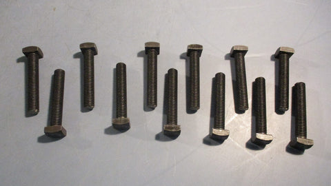 Square Head Screws 3x4" head, 3 1/4" Long   1/2" Dia Lot of 12 NOS