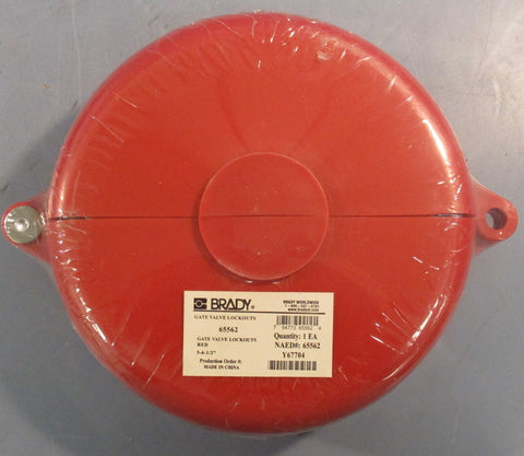 Brady 65562 Gate Valve Lockout 5-6-1/2" Max Hinged With Danger Labels Lot of 3