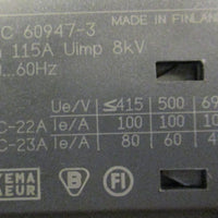 ABB 0T100E3 Load Break Switch 3 phase 600 Vac 100A 1SCA022398R4400