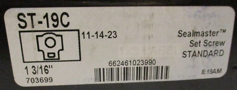 SealMaster ST19C Take Up Bearing Unit 703699 13/16" Bore 0.531" Slot Width
