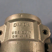 Lot of (2) Dixon C-100 316 Stainless Steel Coupler, Use clip or wire