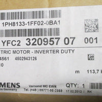 Siemens Servo Motor 1PH8133-1FF02-0BA1 Inverter Duty 445V, 2000 RPM, 20 kW NIB