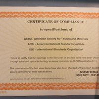 VWR 57334486 #325 U.S. Standard Testing Sieve 8" Diameter Stainless