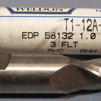 Weldon 1° Tapered End Mills T112A3 3/8" DIA 1/2" SHK 11/4" LOC USA