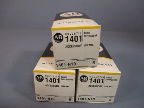 Lot of 3 Allen-Bradley Surge Supressor 150V Max Series B 1401-N10