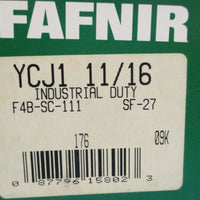 Fafnir Ball Bearings YCJ 111/16" Industrial Duty 4 Bolt Ball Bearing