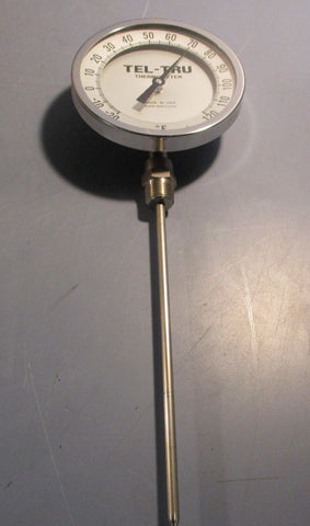 Tel-Tru Thermometer BC550R Analog dial Thermometer Stem 9 " 1/2 NPT Lot of 3