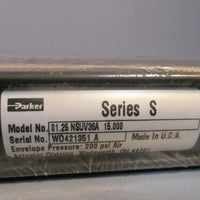 Parker Series S Pneumatic Cylinder 01.25 NSUV36A 15.000