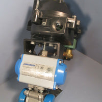 Jamesbury Valve With VPVL100 Air Actuator & Asco Position Indicator Type 4, 4X