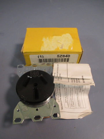 HUBBELL SINGLE RECEPTACLE, 50A. 125/250VAC HBL7962