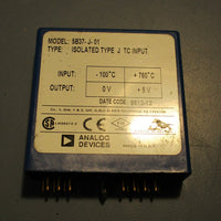 Analog Devices 5B37-j-01 Isolated Type J PLC Module Automation