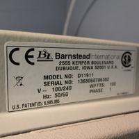 Barnstead Nanopure Diamond UV D11911 Ultrapure Water Purification System 1 Phase