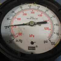 Wika Pressure Gauge 4.5in 1/2in Connection 30100psi Type 213.34 4.5"