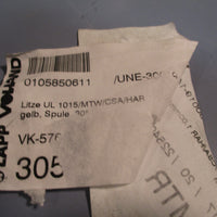 LAPP Volland Yellow Cordset UL 1015/ MTW/CSA/HAR 305MTR 0105850611