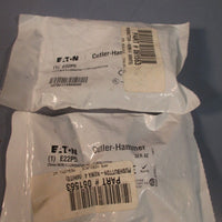 LOT OF 2 EATON CUTLERHAMMER 25 MM NON ILLUMINATING FLUSH PUSHBUTTON E22P5