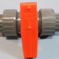 Proflo PFTUBVD PVC Double Union Ball Valve 1/2" NIB