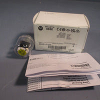 ALLEN BRADLEY 120VAC YELLOW LED LAMP/STACK LIGHT MODULE SER. A 855ELL10Y