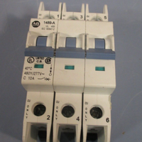 Allen Bradley 3 Pole Circuit Breaker Ser. A 1489A3C100