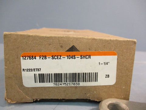 Dodge 127684 F2B-SCEZ-104S-SHCR Stainless Steel Flange Mount Bearing (1-1/4")