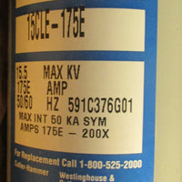 Cutler-Hammer CLE-3 15CLE-175E Medium Voltage Fuse 15.5Kv 175E 23" Long