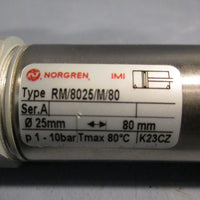NORGREN Actuator cylinder, 25mm diameter, 80mm Stroke RM/8025/M/80
