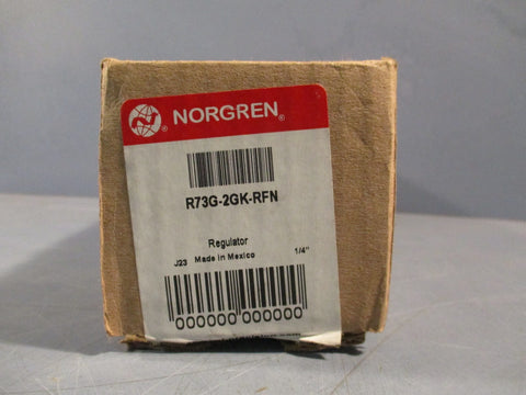 Norgren Pneumatic Pressure Regulator 1/4" NPT 300 psig 21 bar 175°F R73G-2GK-RFN