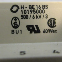 Epic H-BE 16 BS Female Connector 16-Pin 600VAC 6kV H-BE16BS Lot of 2