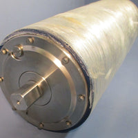 Van Der Graaf TM160B30410 Motor Drum Conveyor Pulley SS 19" Wide 7" OD