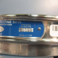 VWR 57334578 #70 U.S. Standard Testing Sieve 8" Dia 0.140mm Wire Dia Stainless
