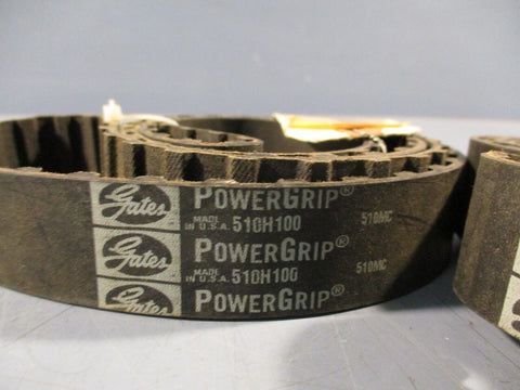 Lot of (2) Gates PowerGrip Timing Belt 510H100