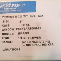 Ashcroft Pressure Gauge 20W1005 H 02L XZC 15/V-AG