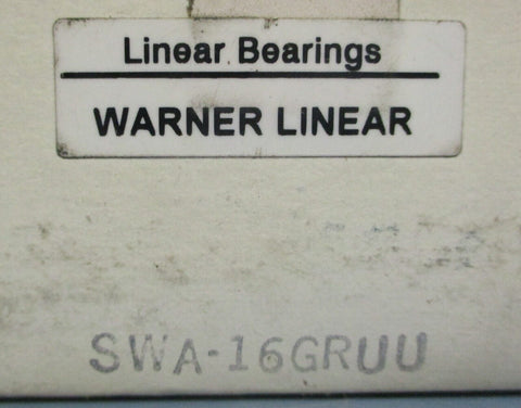 Warner Electric SWA-16 Linear Bearing 1" Bore SWA-16GRUU