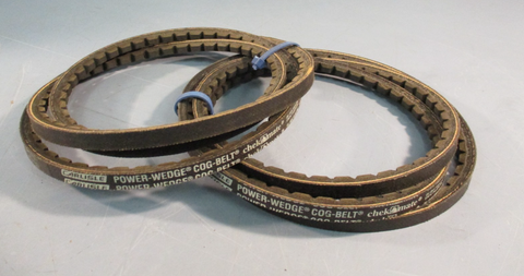Lot of (2) Carlisle 3VX600 SPZX1520 Power Wedge Cog-Belt Checkmate