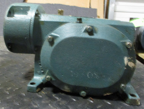 Dodge CM21A Speed Reducer 288:1 Ratio .65HP Max 1750RPM 4060LB-IN 1-1/2" Shaft D